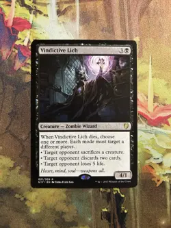 Vindictive Lich Commander 2017 NM MTG - Image 1