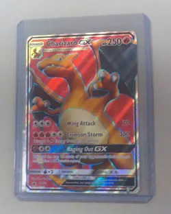 CHARIZARD GX SM60 FULL ART PROMO POKEMON CARD HP250 - Image 1