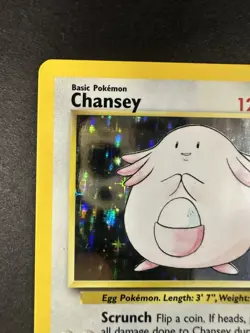 Pokemon Chansey 003/102 Base Set Holo LP - Image 3
