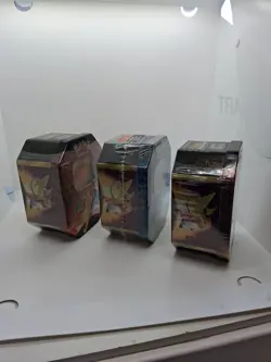 Pokemon Sun & Moon Hidden Fates Tins Art Set Of 3 Tins! Brand New Factory Sealed - Image 2