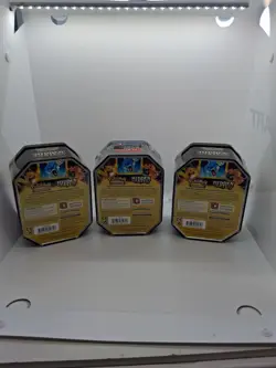 Pokemon Sun & Moon Hidden Fates Tins Art Set Of 3 Tins! Brand New Factory Sealed - Image 5