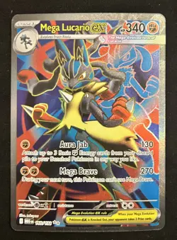 Pokemon TCG Mega Lucario EX 160/132 Ultra Rare Holo Card Mega Evolution - Image 1