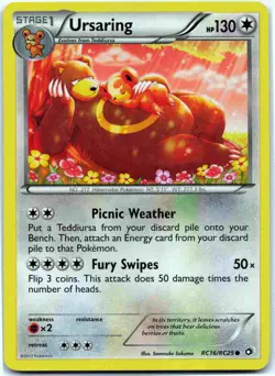 Ursaring Common Legendary Treasures: Radiant Collection LTR pokemon Holo RC16/RC - Image 1