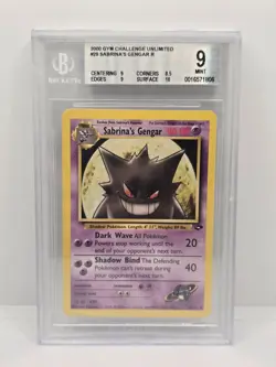 Pokemon Sabrina's Gengar Gym Challenge Unlimited Rare #29 PSA 9 Mint - Image 1