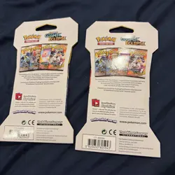 Set of 2 Pokemon Sun and Moon Cosmic Eclipse Sleeved Booster Packs - Image 2