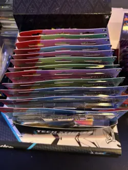 Pokemon Prismatic Evolutions Tech Sticker Collection FULL CASE 12 Sealed Packs - Image 3