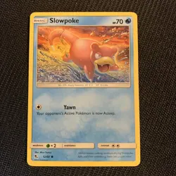 Pokemon TCG Slowpoke Hidden Fates 12/68 Regular Common - Image 1