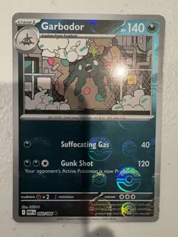 2025 Pokemon SV White Flare Garbodor Reverse Holo Master Ball Uncommon #060/086 - Image 1