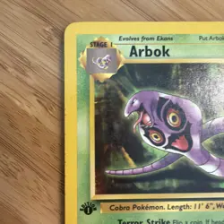 Pokemon - Arbok 31/62 Fossil 1st Edition Regular 1999 Uncommon LP - Image 5