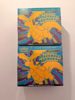 2x Pokemon Mega Evolution Ascended Heroes ETB Elite Trainer Box - New & Sealed - Image 1