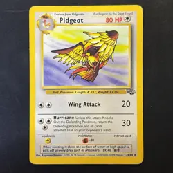 Pokemon Vintage Non-holo Rare Pidgeot Jungle 24/64 WotC 1999 - Image 1