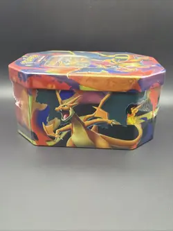Pokemon Mega Charizard EX Mega Evolutions Tin 4 Sealed Booster Packs IN HAND - Image 3