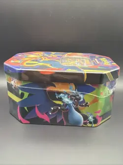 Pokemon Mega Charizard EX Mega Evolutions Tin 4 Sealed Booster Packs IN HAND - Image 4