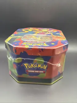 Pokemon Mega Charizard EX Mega Evolutions Tin 4 Sealed Booster Packs IN HAND - Image 5