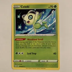 Pokemon TCG Celebi Shining Fates 003/072 Regular Rare NM - Image 1