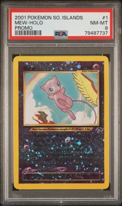 Mew – Southern Islands 1999 – Reverse Holo – PSA 8 – Pokemon 1/18 - Image 1