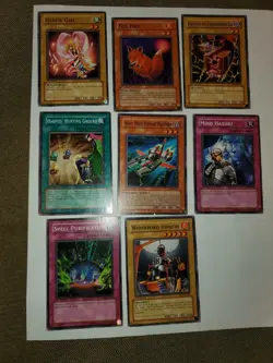 Yu-Gi-Oh ! Vintage Rise of Destiny (2004) 1st Edition 8 card lot. Lightly Played - Image 1