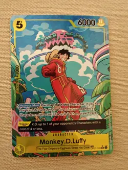 One Piece Monkey D Luffy OP07-109 Two Legends Alt Art Treasure Rare SR - Image 1