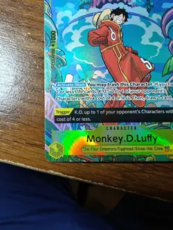 One Piece Monkey D Luffy OP07-109 Two Legends Alt Art Treasure Rare SR - Image 5