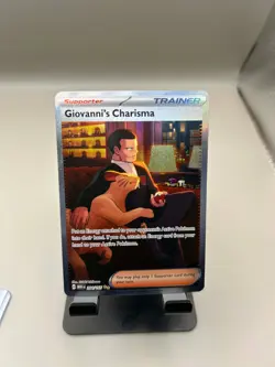 Giovanni’s Charisma 204/165 - SAR - SV 151 - Pokemon TCG - Full Art Trainer Card - Image 1