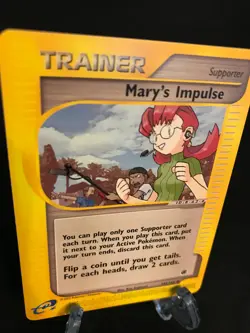 MARY'S IMPULSE - 142/165 Expedition Common Pokemon TCG Card NM Never Played - Image 2