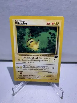 Pokemon Card - Pikachu WoTC Promo Black Star #27 Promo - Image 1