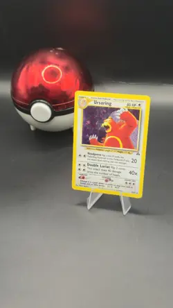 Pokemon Card Ursaring 15/75 Neo Discovery Rare Holo WOTC Light Play - Image 3