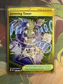 Pokemon TCG Trainer Jamming Tower Card 243/182 Destined Rivals - Image 1
