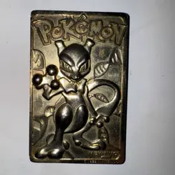 1999 Pokemon TCG MewTwo 23K Gold Plated Card #150 VINTAGE GREAT CONDITION - Image 1