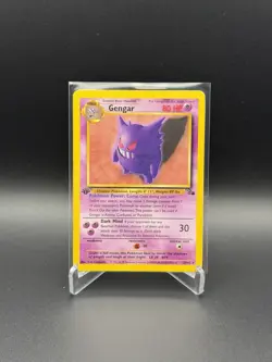 Pokemon Gengar TCG 20/62 1st Edition Non-Holo Card Fossil - Image 1