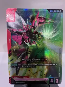Gundam Card Game ENGLISH ST04-006 LR Aegis Gundam - Image 1