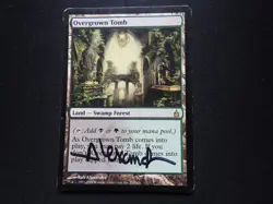 Overgrown Tomb Signed HP [Ravnica: City of Guilds] #1 Mtg Magic Free Tracking! - Image 1