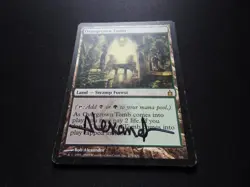 Overgrown Tomb Signed HP [Ravnica: City of Guilds] #3 Mtg Magic Free Tracking! - Image 2
