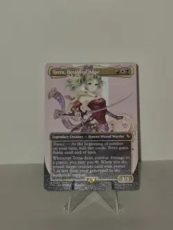 MTG Terra, Herald of Hope 0204 Borderless, LP. Final Fantasy - Image 3