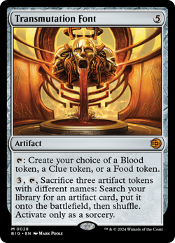 Transmutation Font [Outlaws of Thunder Junction: The Big Score] Foil Near Mint - Image 1