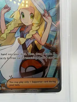 PSA 10 Lillie's Determination 169/132 Pokemon Mega Evolution Trainer UR Full Art - Image 4