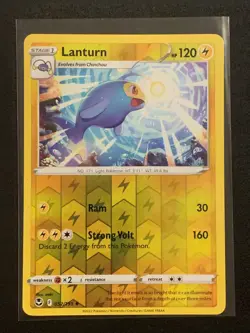 Lanturn | 052/195 | Reverse Holo Uncommon | SWSH: Silver Tempest | Pokemon TCG - Image 1