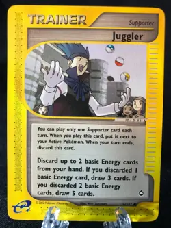 Juggler 126/147 Aquapolis Common Pokemon TCG NM Never Played - Image 1