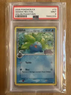 Oddish (Delta Species) - 73/110 - Pokemon Holon Phantoms Reverse Holo PSA 9 LOW - Image 1