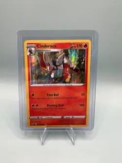 Pokemon TCG Sword and Shield Base Holo Cinderace 035/202 NM - Image 1