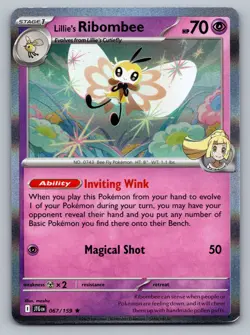 Pokemon TCG SV09: Journey Together Lillie's Ribombee 067/159 - Image 1