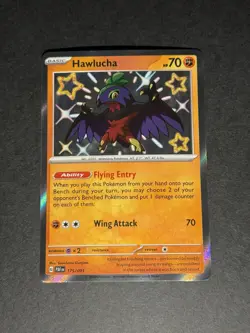 Pokemon Hawlucha Shiny Rare Holo SV: Paldean Fates 2024 175/091 NM - Image 1