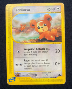 Teddiursa 109/144 Skyridge WOTC Vintage Pokemon 2003 (HP) - Image 1