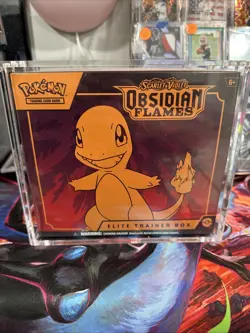 Pokemon: Scarlet & Violet 3: Obsidian Flames Elite Trainer Box W/CASE 820650853913 - Image 1
