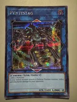 YUGIOH PENTESTAG (LINK) ASIA ENGLISH EDITION SLF1-AE099 SECRET RARE - Image 1