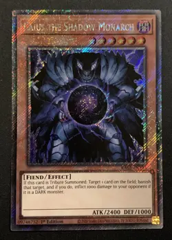 Caius the Shadow Monarch - RA03-EN194 - Platimun Secret Rare - 1st Ed - YuGiOh - Image 1