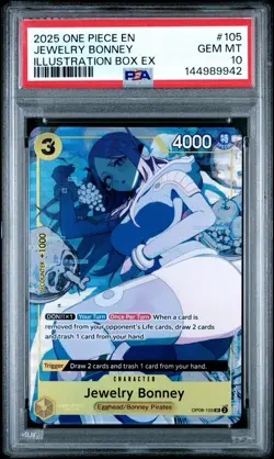 Jewelry Bonney (Illustration Box EX) OP08-105 One Piece Promotion Cards PSA 10 - Image 1