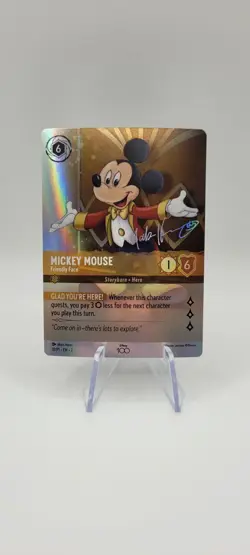 Disney Lorcana TCG: Mickey Mouse - Friendly Face 18/ P1 - Disney 100 Promo - NM - Image 1
