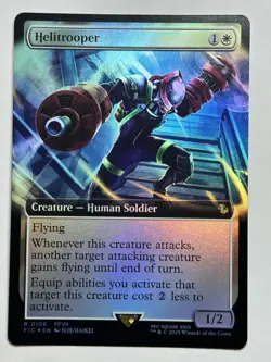 Helitrooper (Extended Art) Commander: FINAL FANTASY 106 Foil MTG Card LP-NM - Image 1