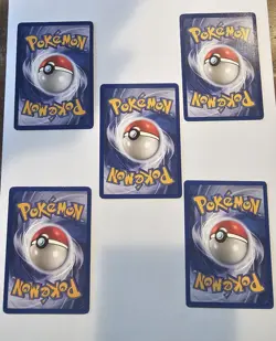 Pokemon card lot #/62 Vintage 1999 - LP - Image 2